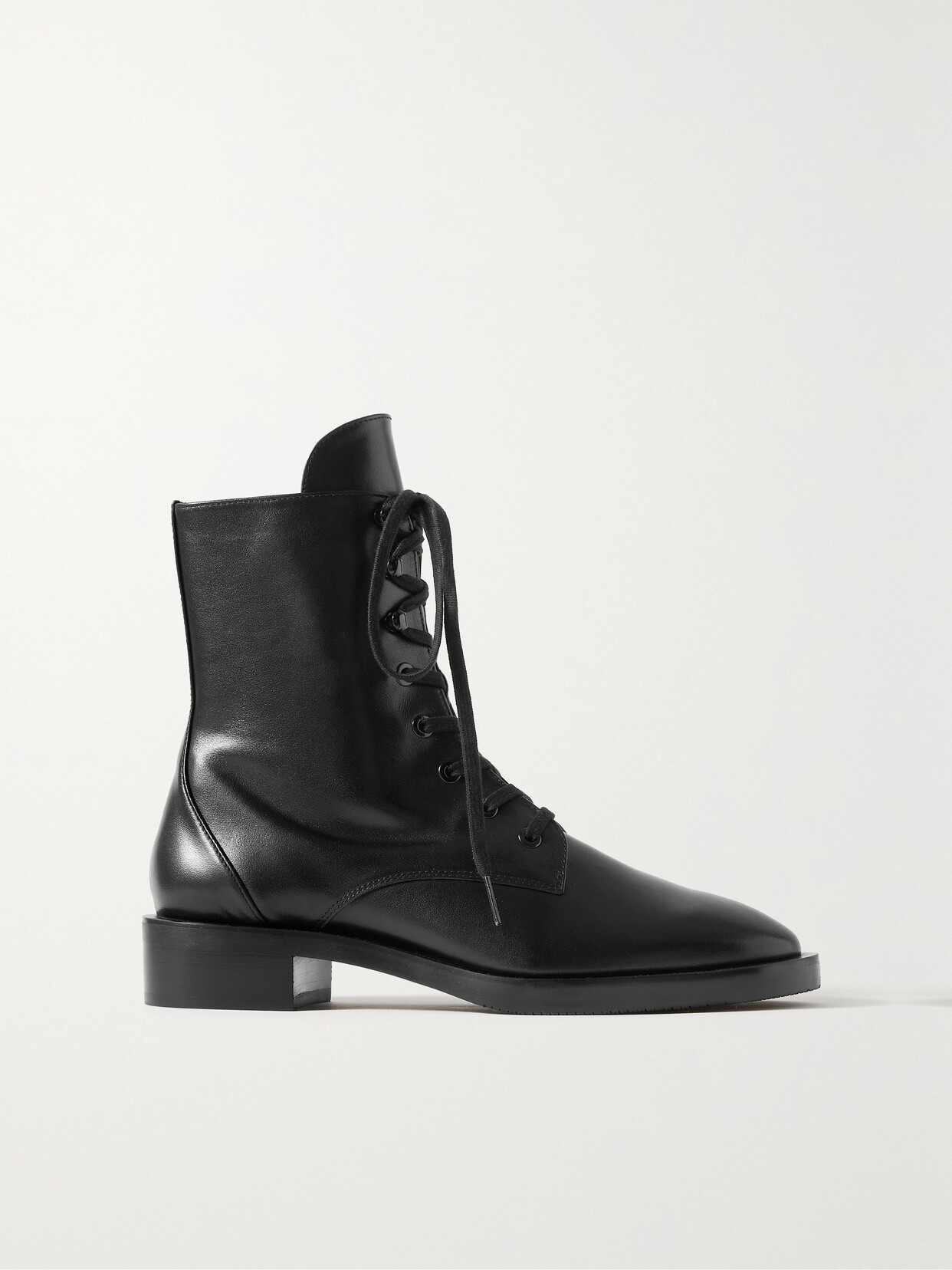 Stuart Weitzman - Sondra Leather Ankle Boots - Black