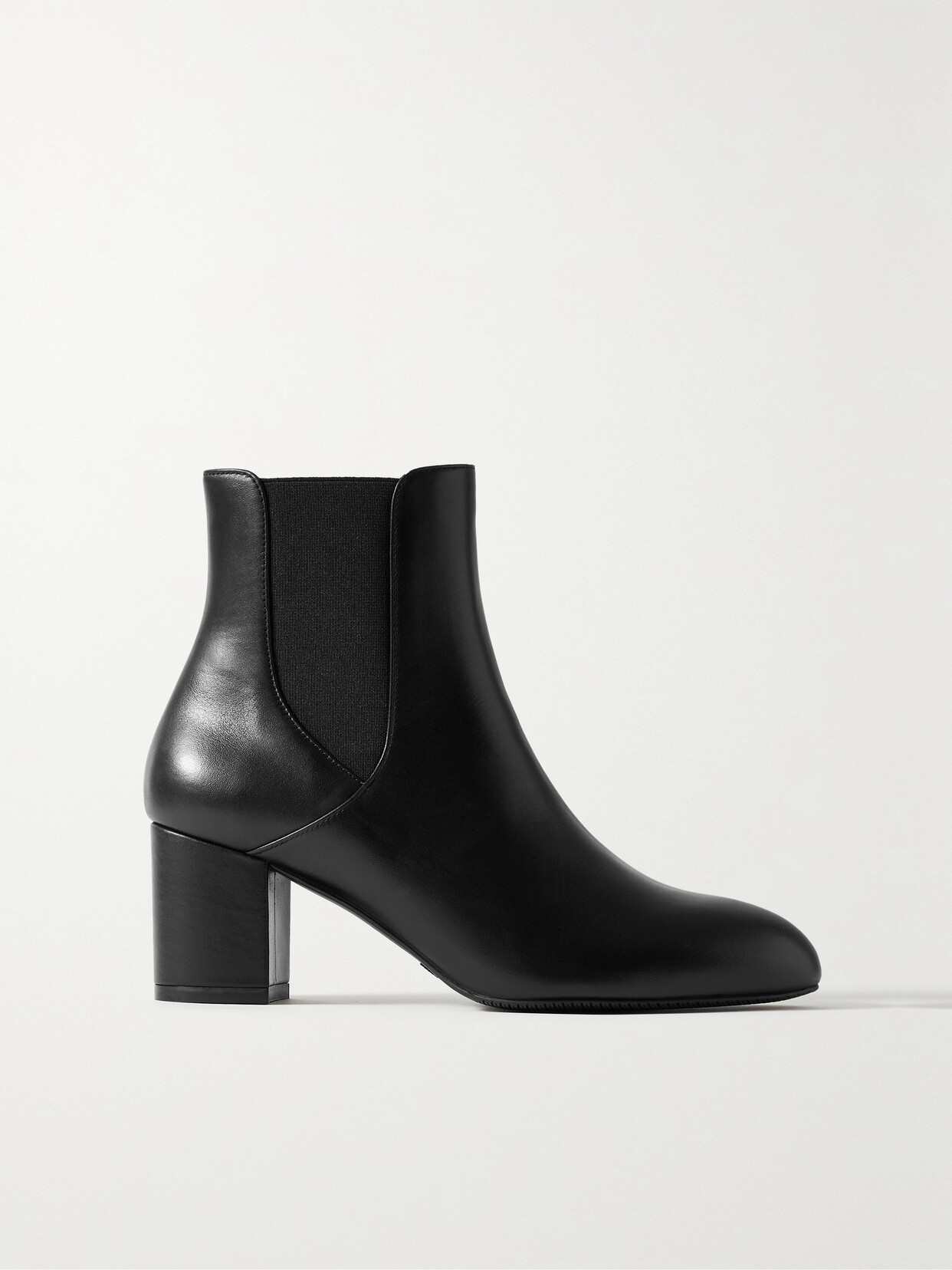 Stuart Weitzman - Yuliana Leather Chelsea Boots - Black