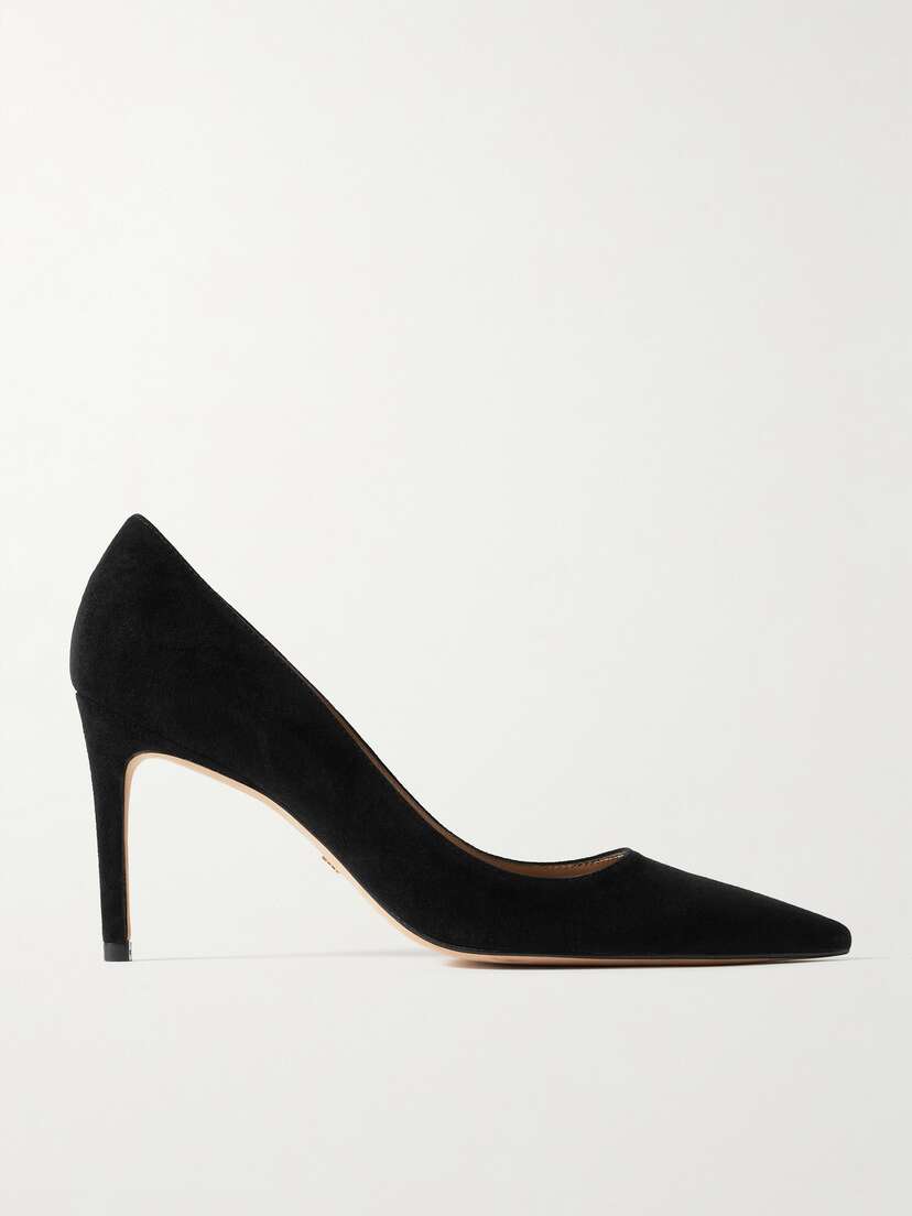 Stuart Weitzman Stuart Suede Point-toe Pumps