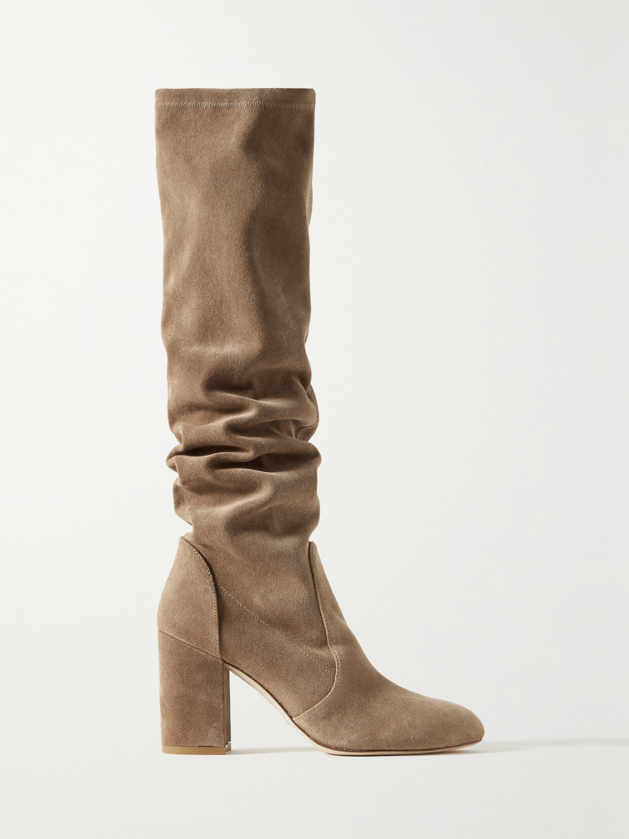 Stuart Weitzman 90mm Knee-length Suede Boots In Brown