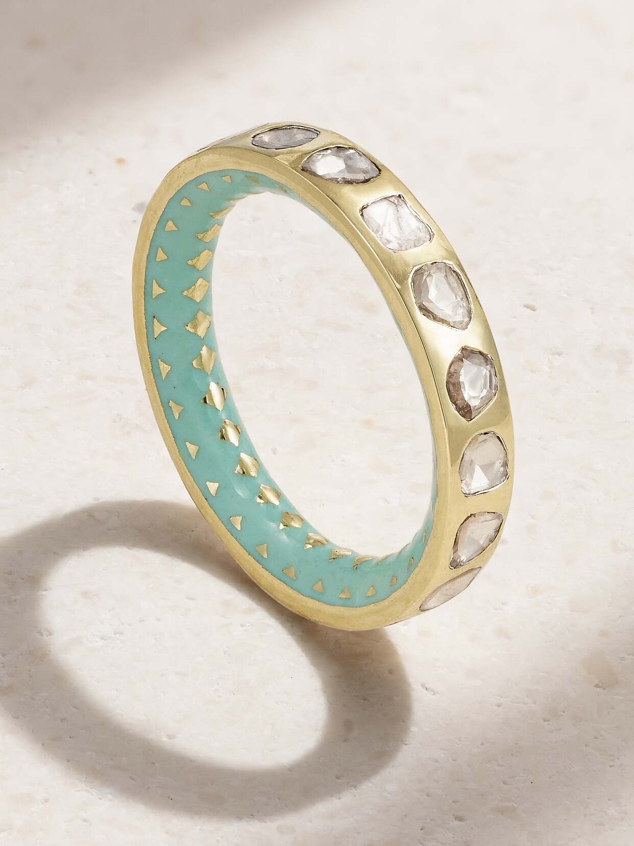 Amrapali London 18-karat Gold, Enamel And Diamond Ring