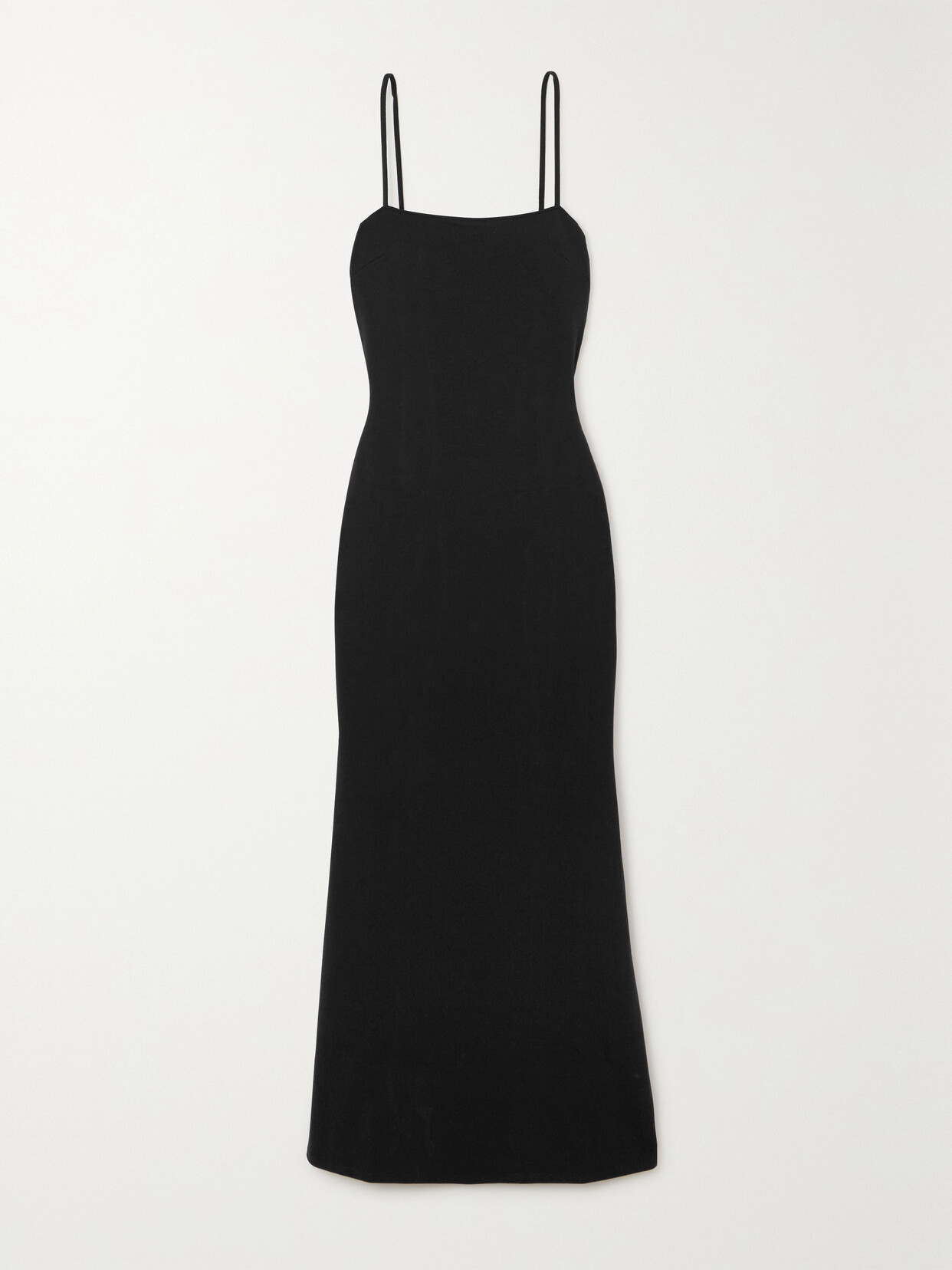 Skin Body Stretch-cotton And Modal-blend Maxi Dress In Black