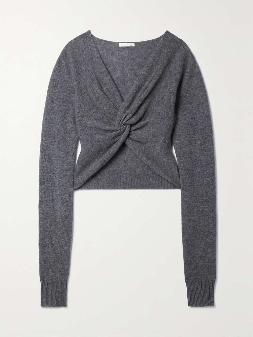 Skin Pricila Cropped Twisted Cashmere Sweater