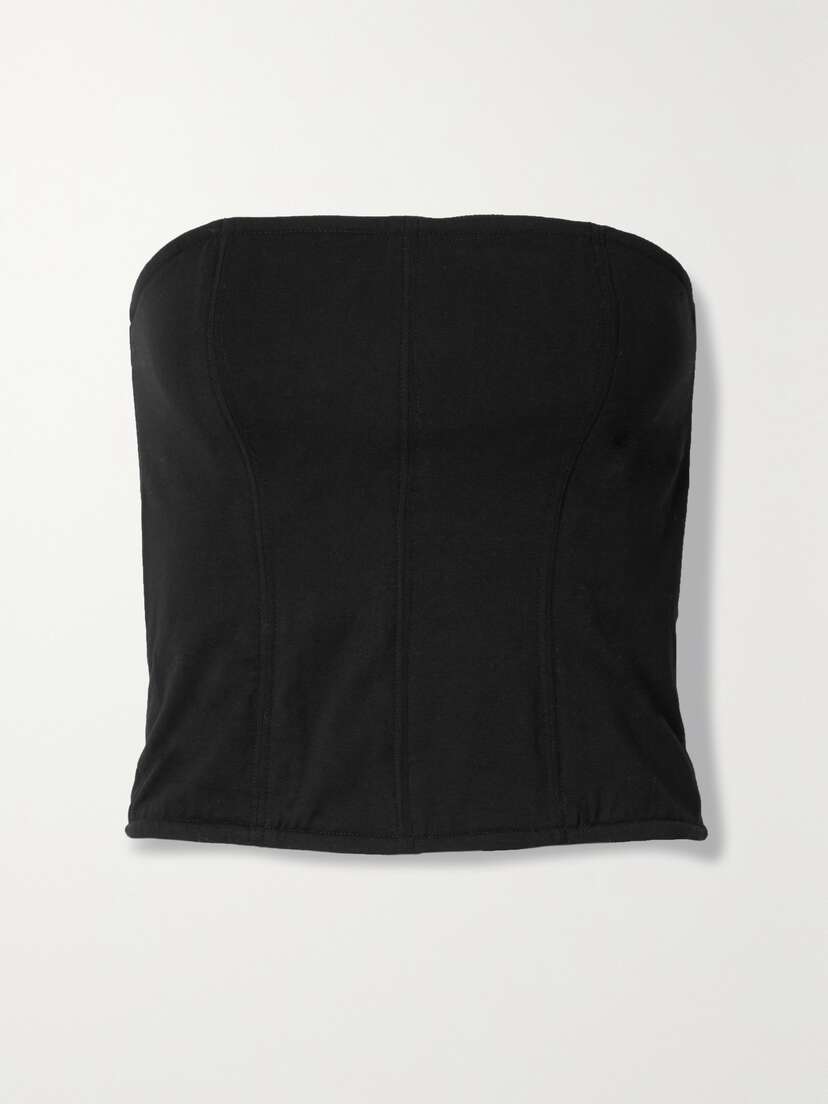 Skin Strapless Cotton And Modal-blend Jersey Top