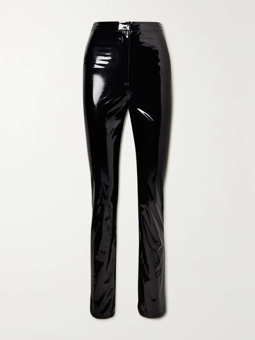 Rotate Birger Christensen + Net Sustain June Recycled-faux Patent-leather Skinny Pants