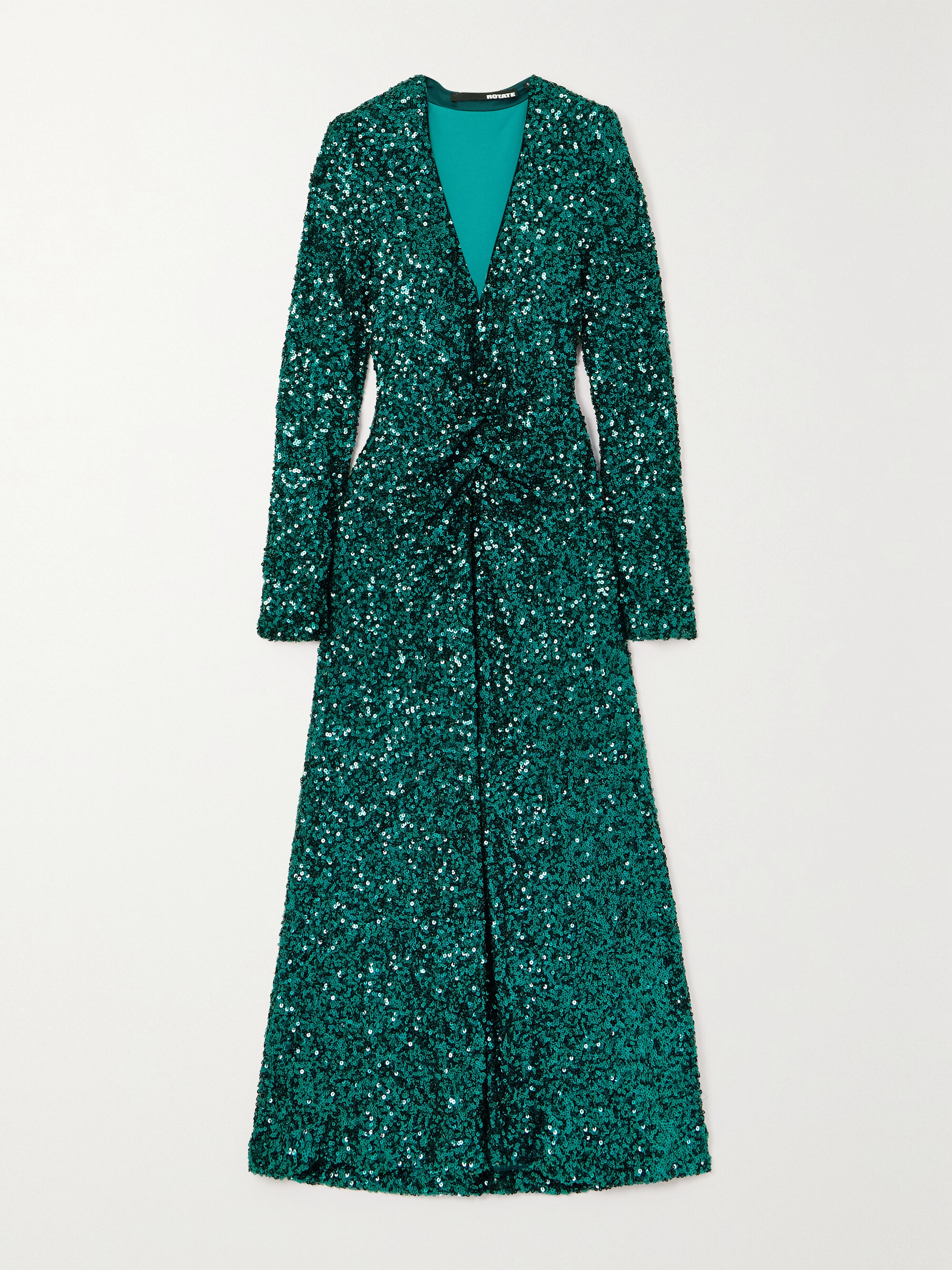 ROTATE Birger Christensen Sierra sequined stretch recycled-tulle midi dress thumbnail