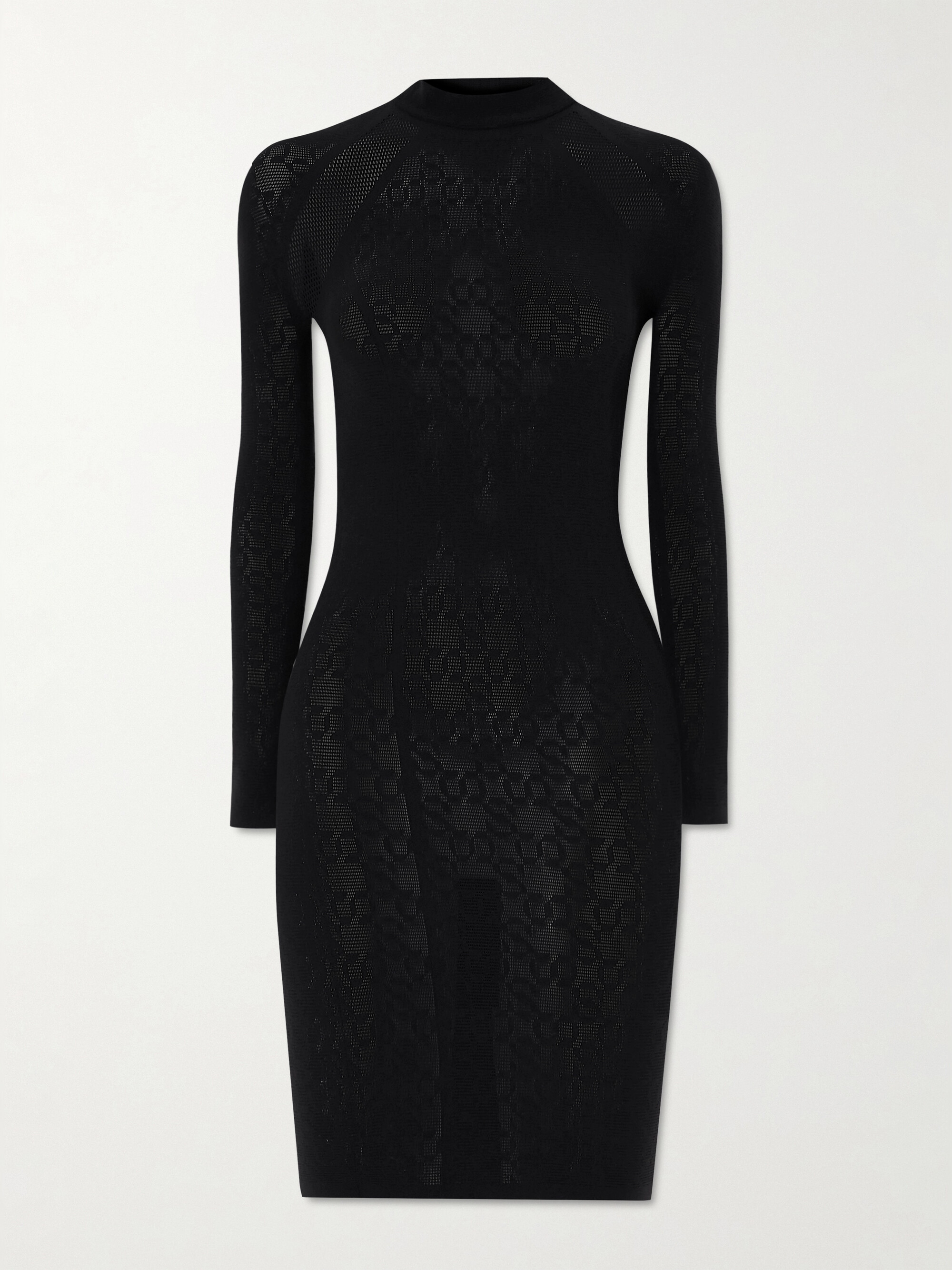 Wolford + NET SUSTAIN + SIMKHAI pointelle-knit stretch-ECONYL mini dress