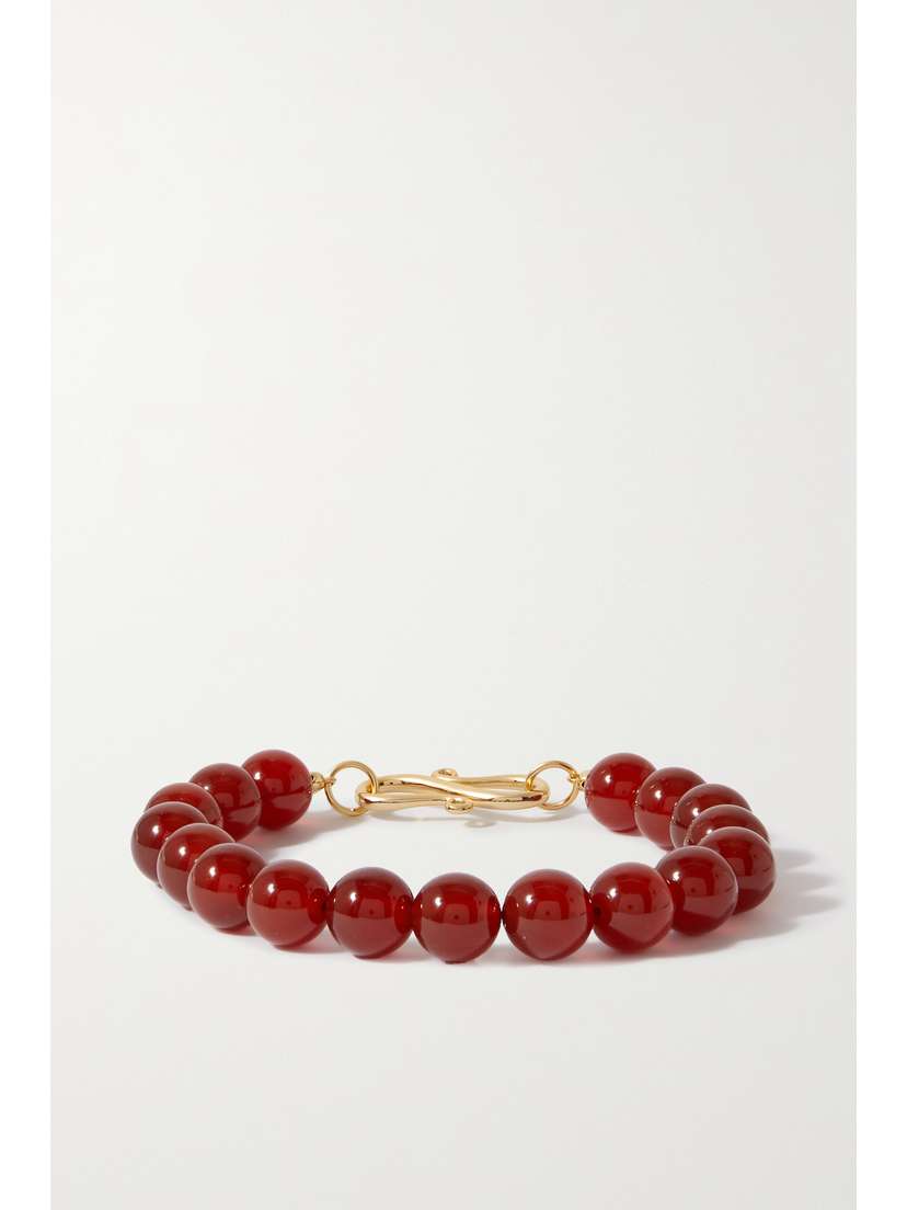 LIÉ STUDIO The Rose Gold-plated Carnelian Bracelet