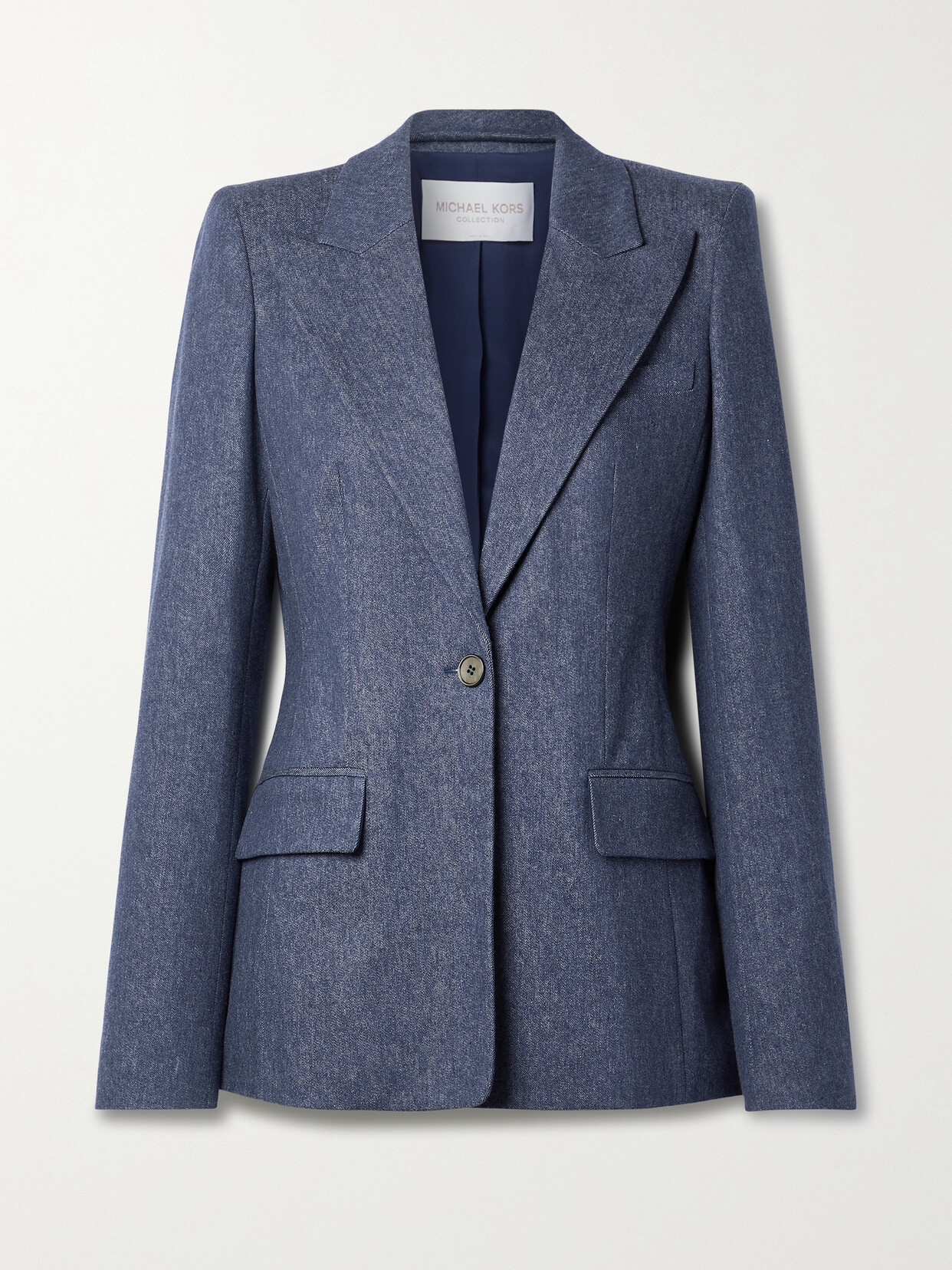 Michael Kors Collection - Georgina Stretch Wool, Cotton And Cashmere-blend Twill Blazer - Blue