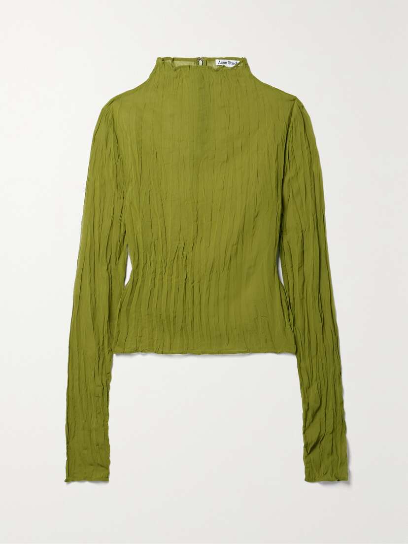 Acne Studios Crinkled-georgette Top - EU 40