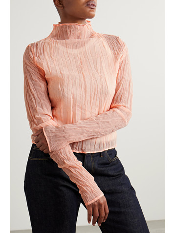 Acne Studios Crinkled-georgette top