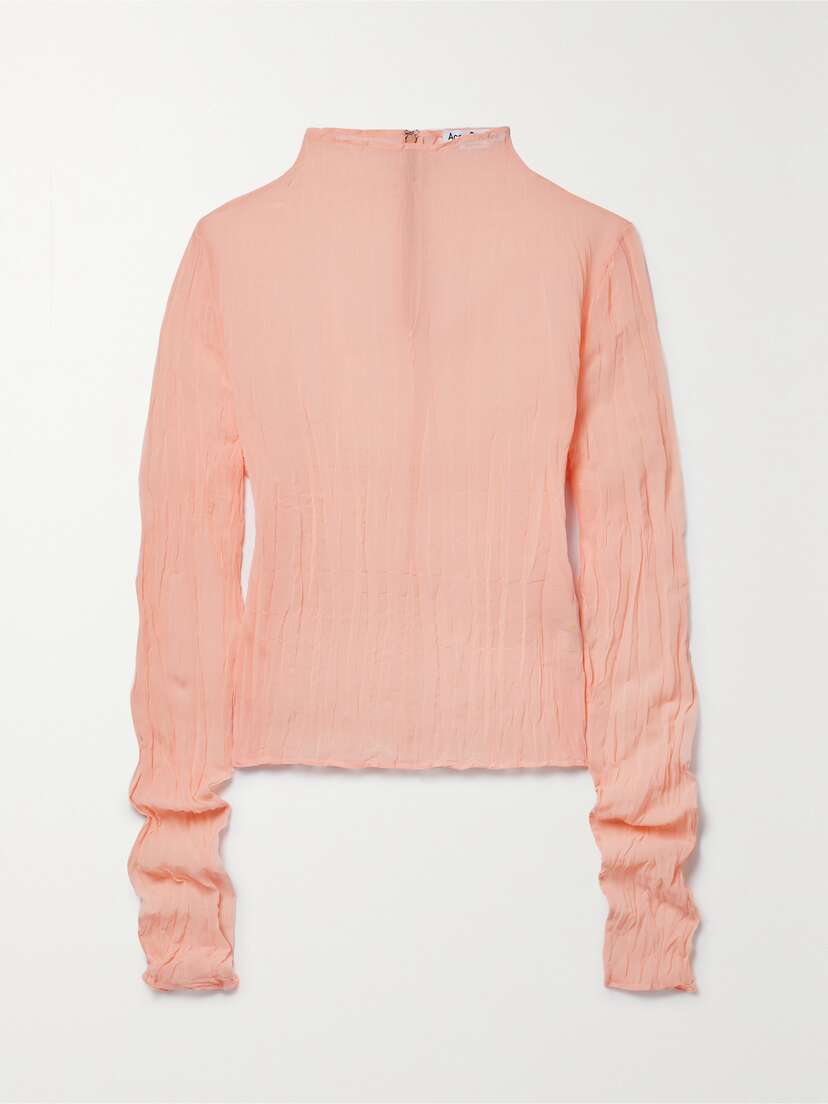 Acne Studios Crinkled-georgette Top