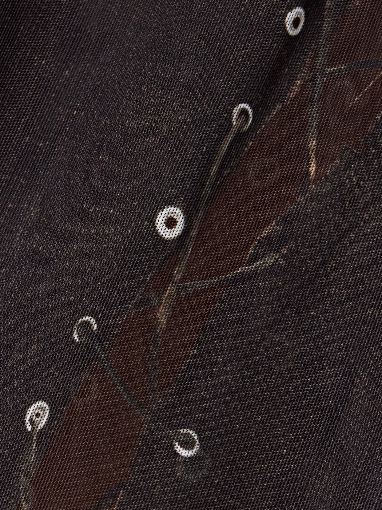 Acne Studios Printed Stretch-knit Midi Skirt In Brown