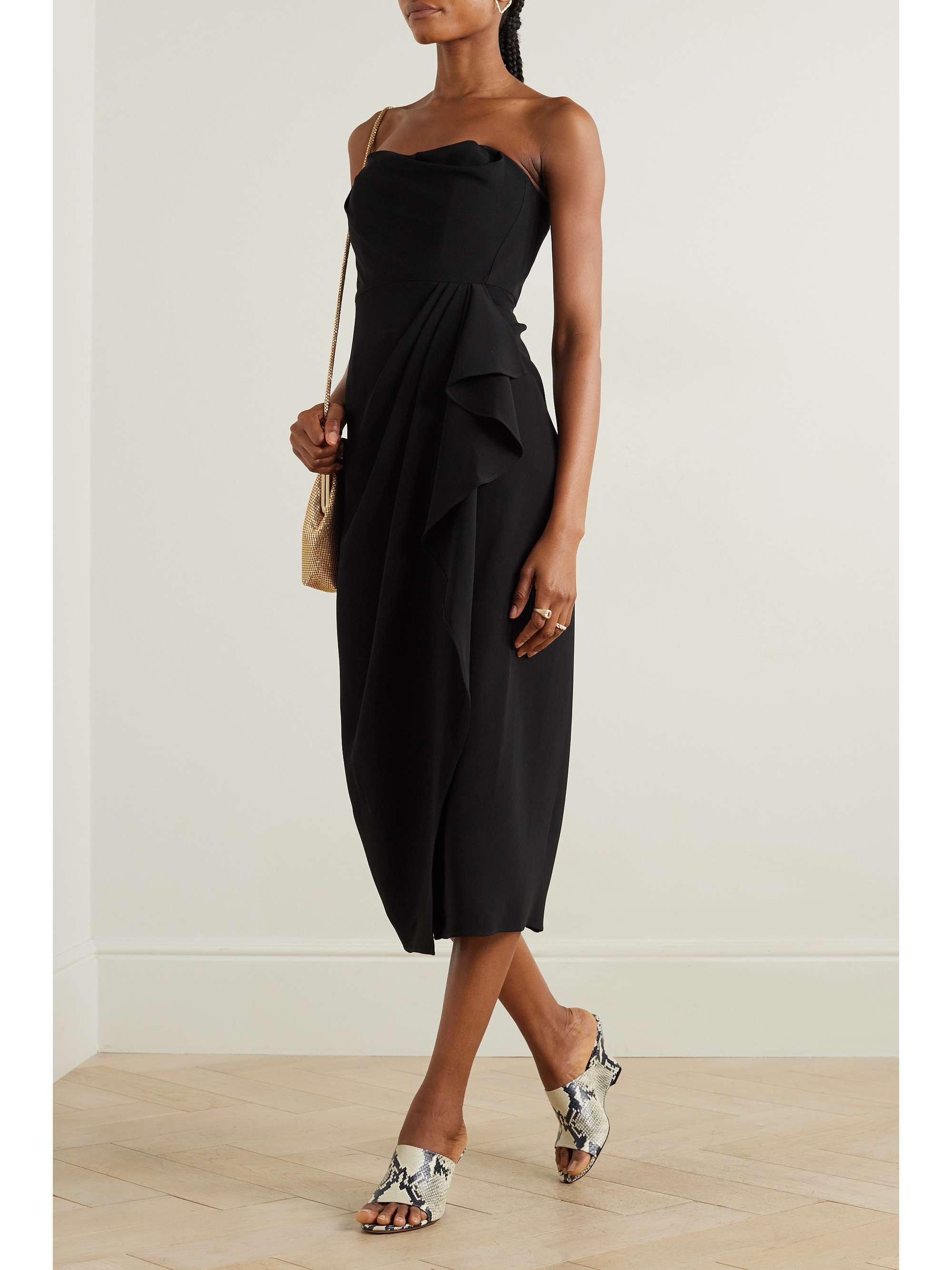 Strapless wrap dress top