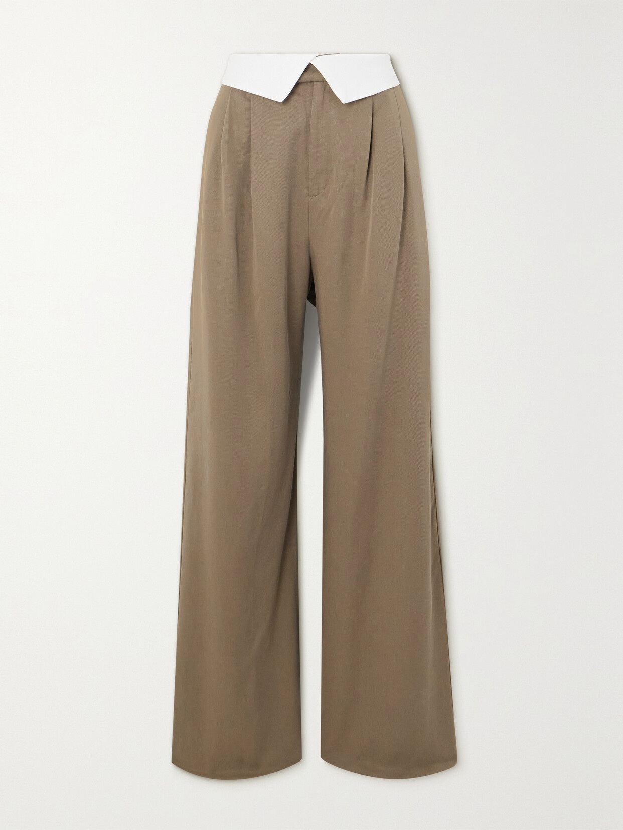 Reformation Stevie Pleated Tencel Lyocell Wide-leg Pants