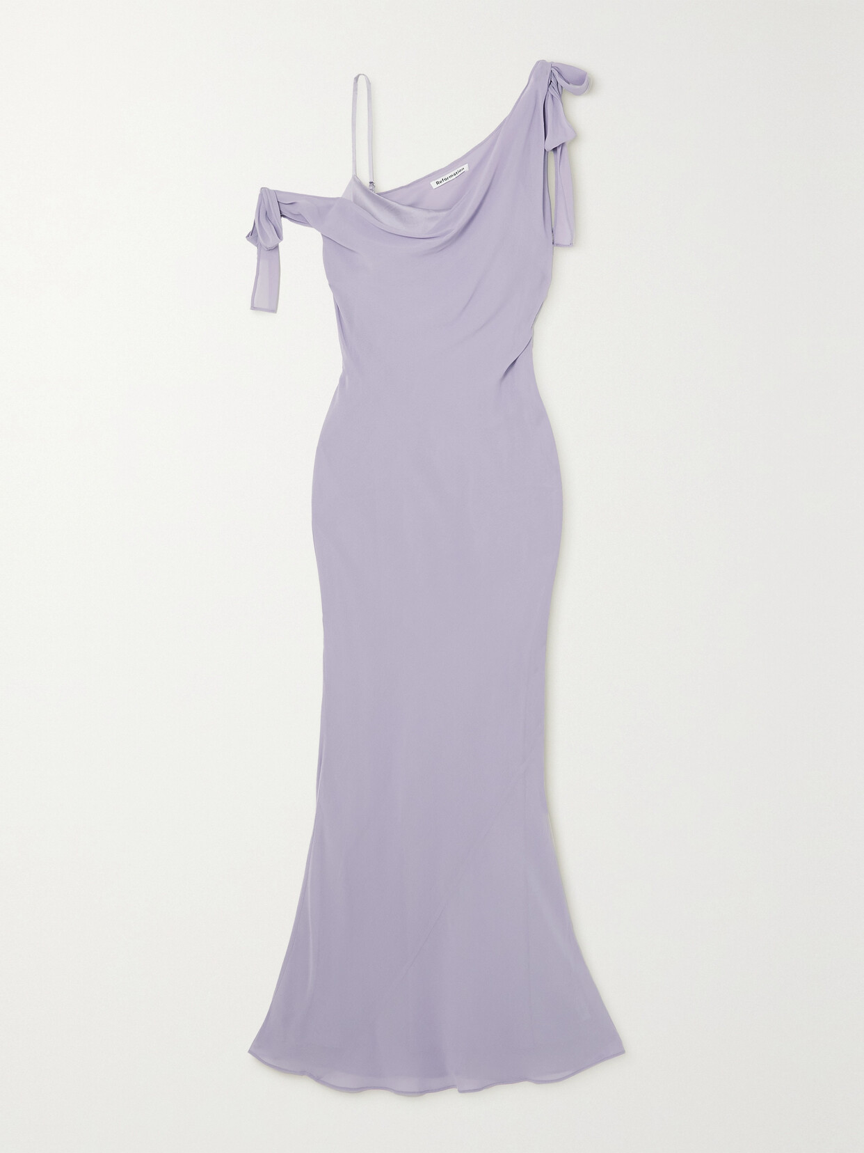 REFORMATION Galatia Draped Georgette Maxi Dress
