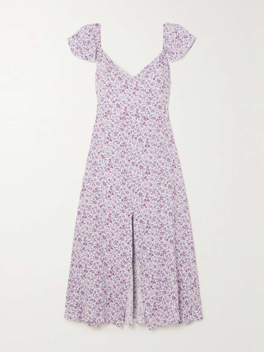 net-a-porter.com | Baxley Midikleid aus Crêpe de Chine mit Blumenprint