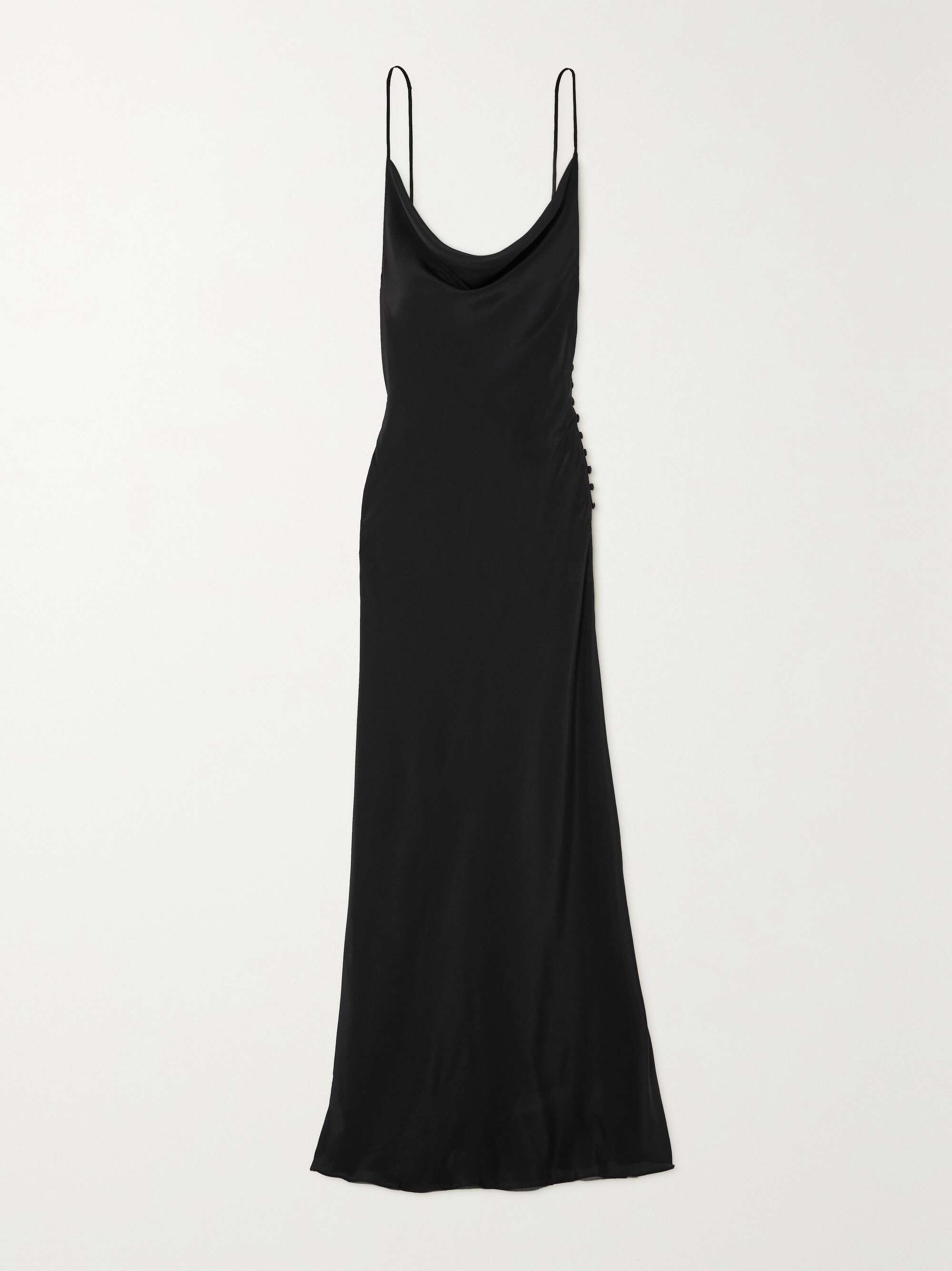 ROSAMOSARIO Mystery Girl draped silk-crepe maxi dress | NET-A-PORTER