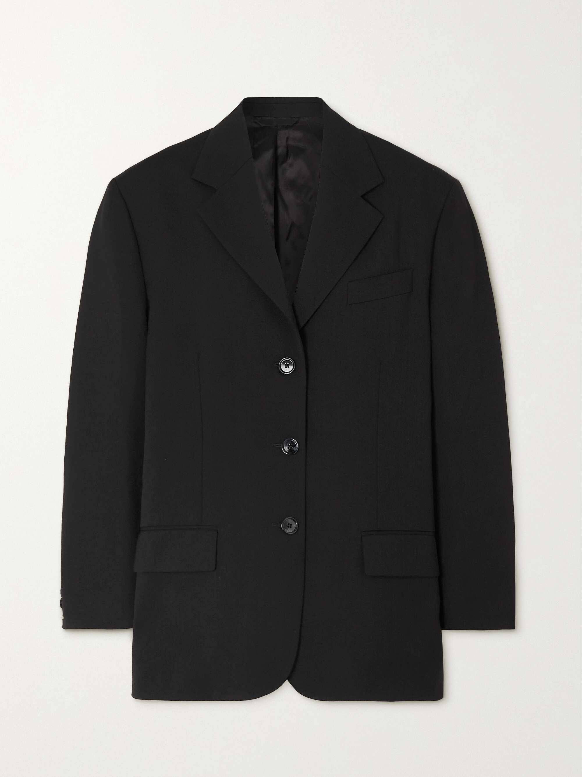 ACNE STUDIOS + NET SUSTAIN oversized recycled woven blazer ACNE STUDIOS + NET SUSTAIN oversized recycled woven blazer