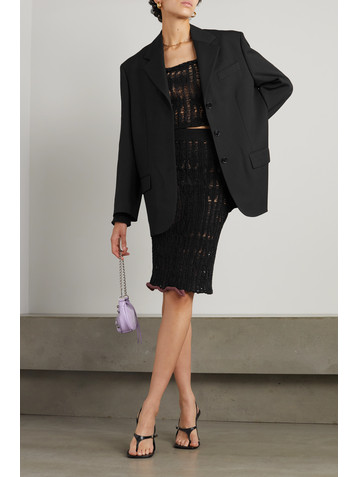 Acne Studios + NET SUSTAIN oversized recycled woven blazer