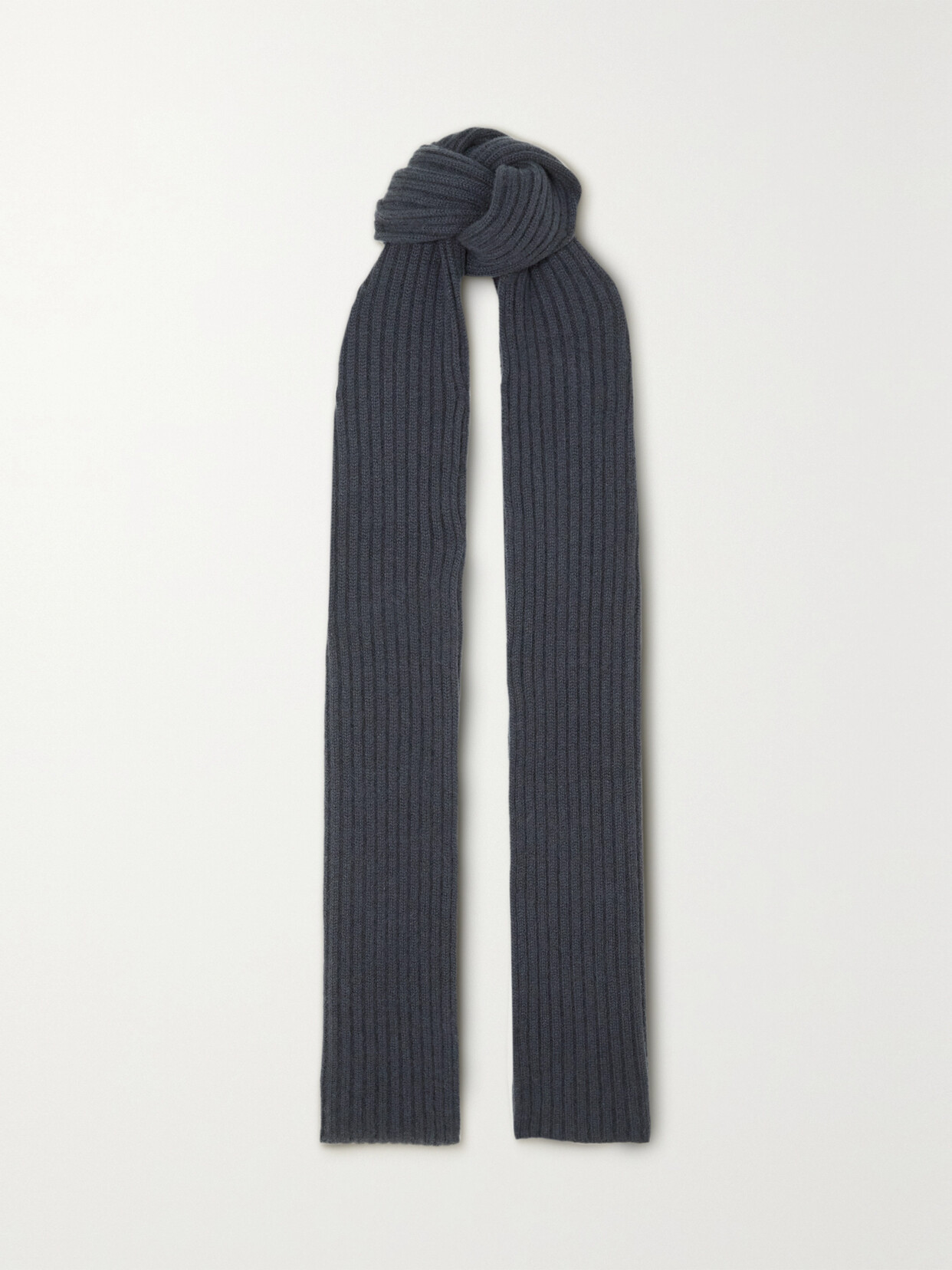 Arch4 Nancy Ribbed Cashmere Scarf In Grey