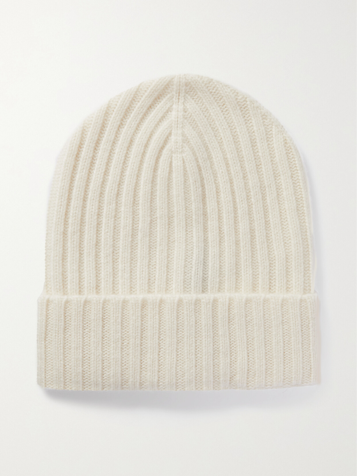 ARCH4 + NET SUSTAIN MEGAN RIBBED ORGANIC CASHMERE BEANIE