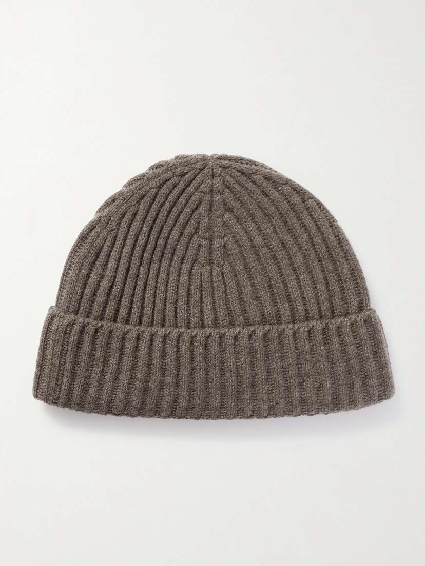 Arch4 Alpine Ribbed Cashmere Beanie