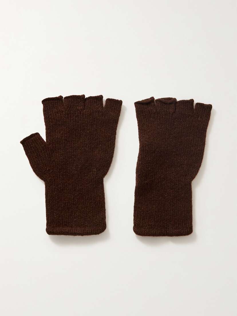 The Elder Statesman Cashmere Fingerless Gloves