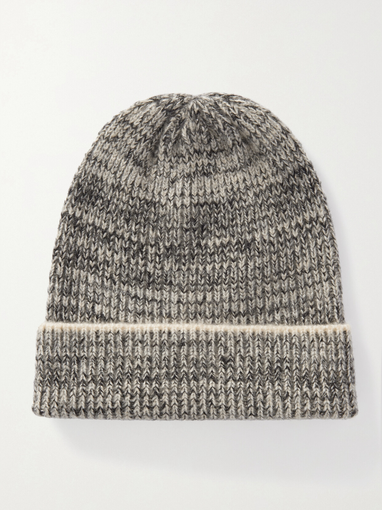 The Elder Statesman Nimbus Twist Cashmere And Cotton-blend Beanie In Neutrals