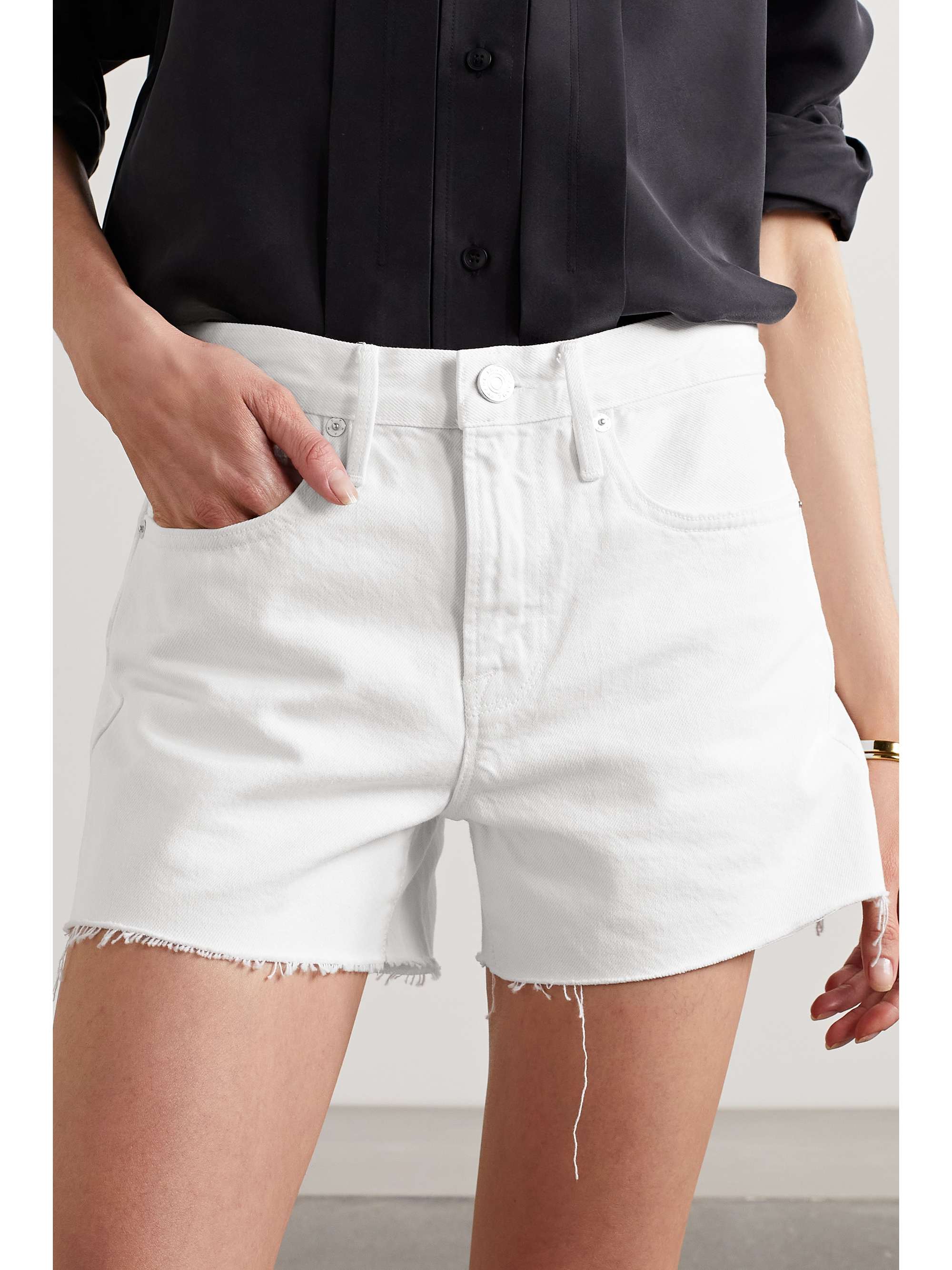 FRAME Short en jean effilé Le Brigette