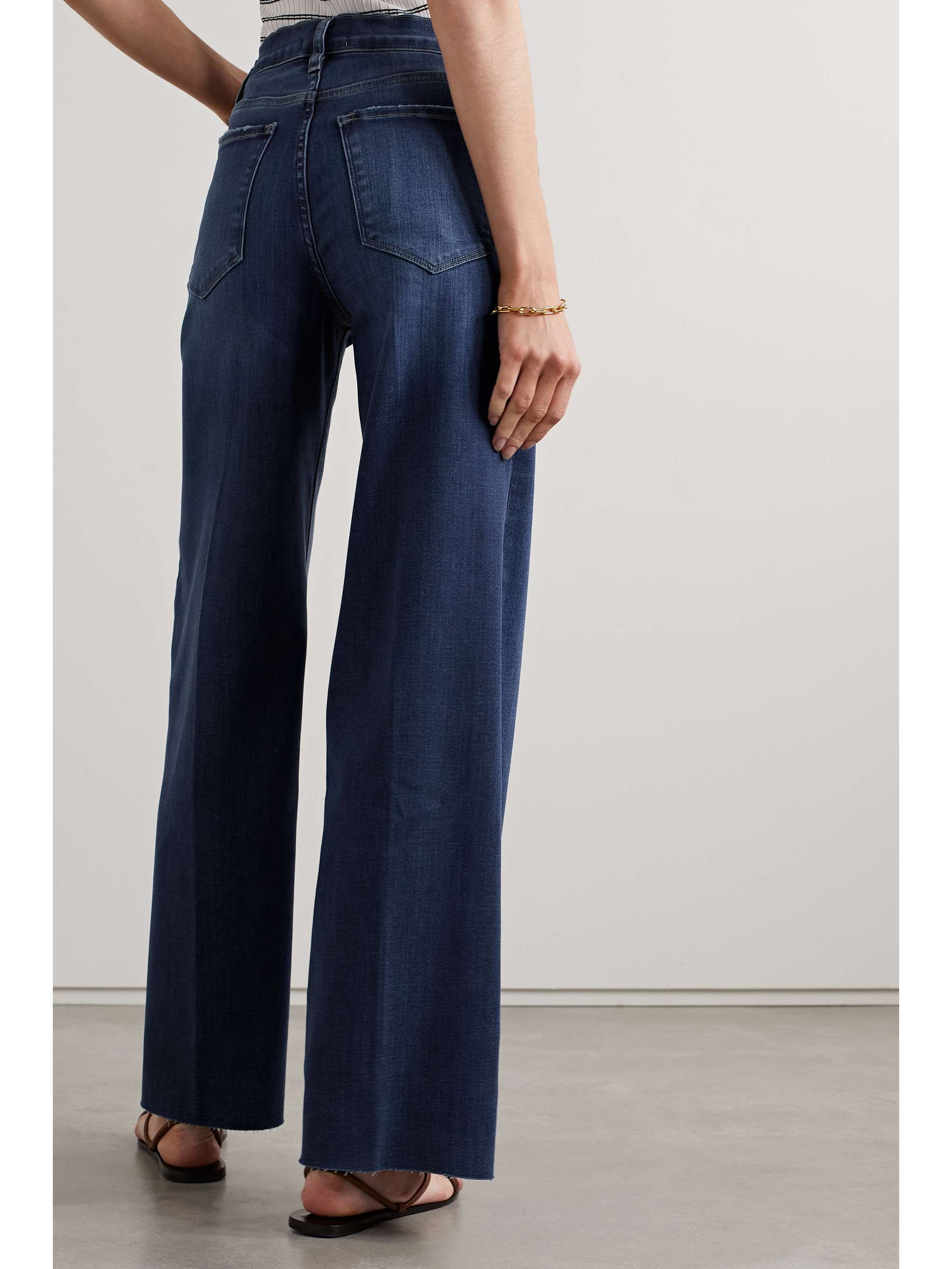 FRAME Le Slim Palazzo high-rise wide-leg jeans | NET-A-PORTER