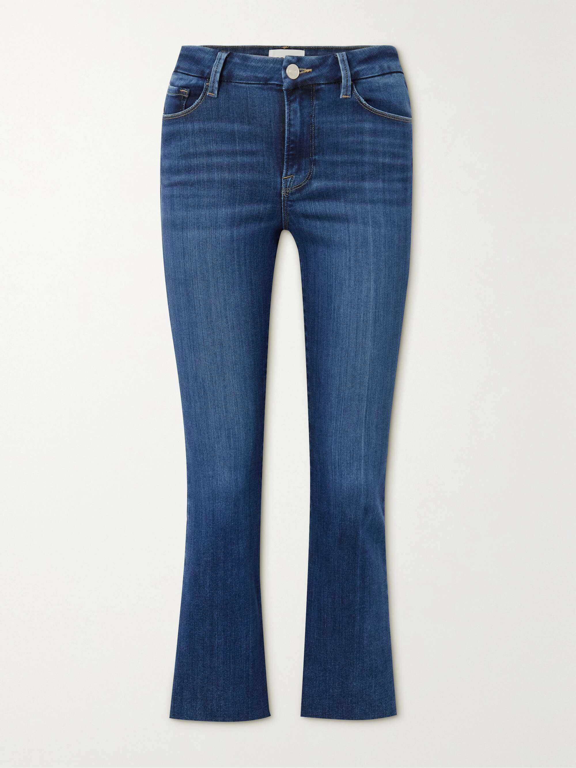 FRAME Le Crop Mini Boot cropped mid-rise bootcut jeans | NET-A-PORTER