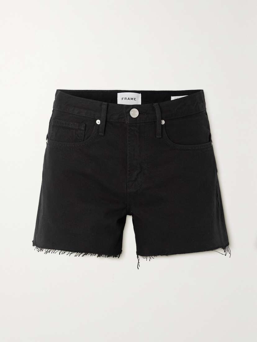 Frame Le Brigette Frayed Denim Shorts