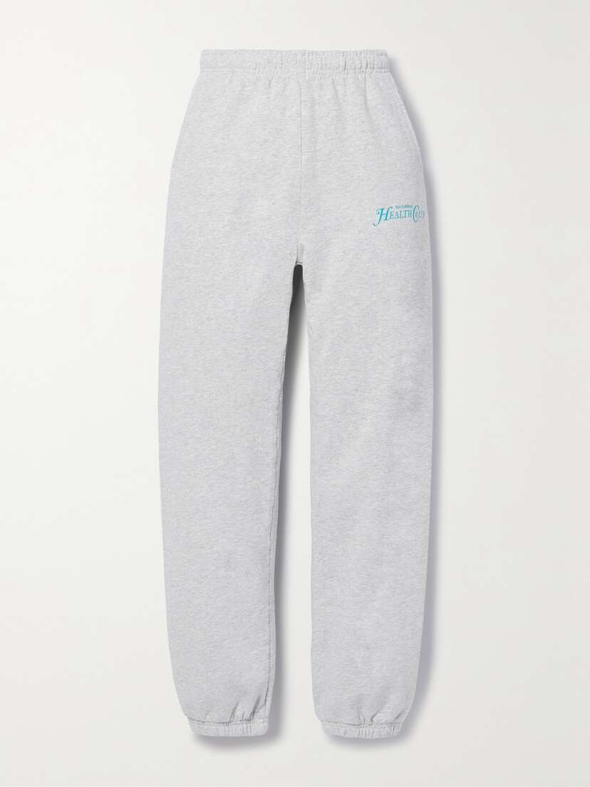 Sporty & Rich Rizzoli Printed Cotton-jersey Track Pants - x large