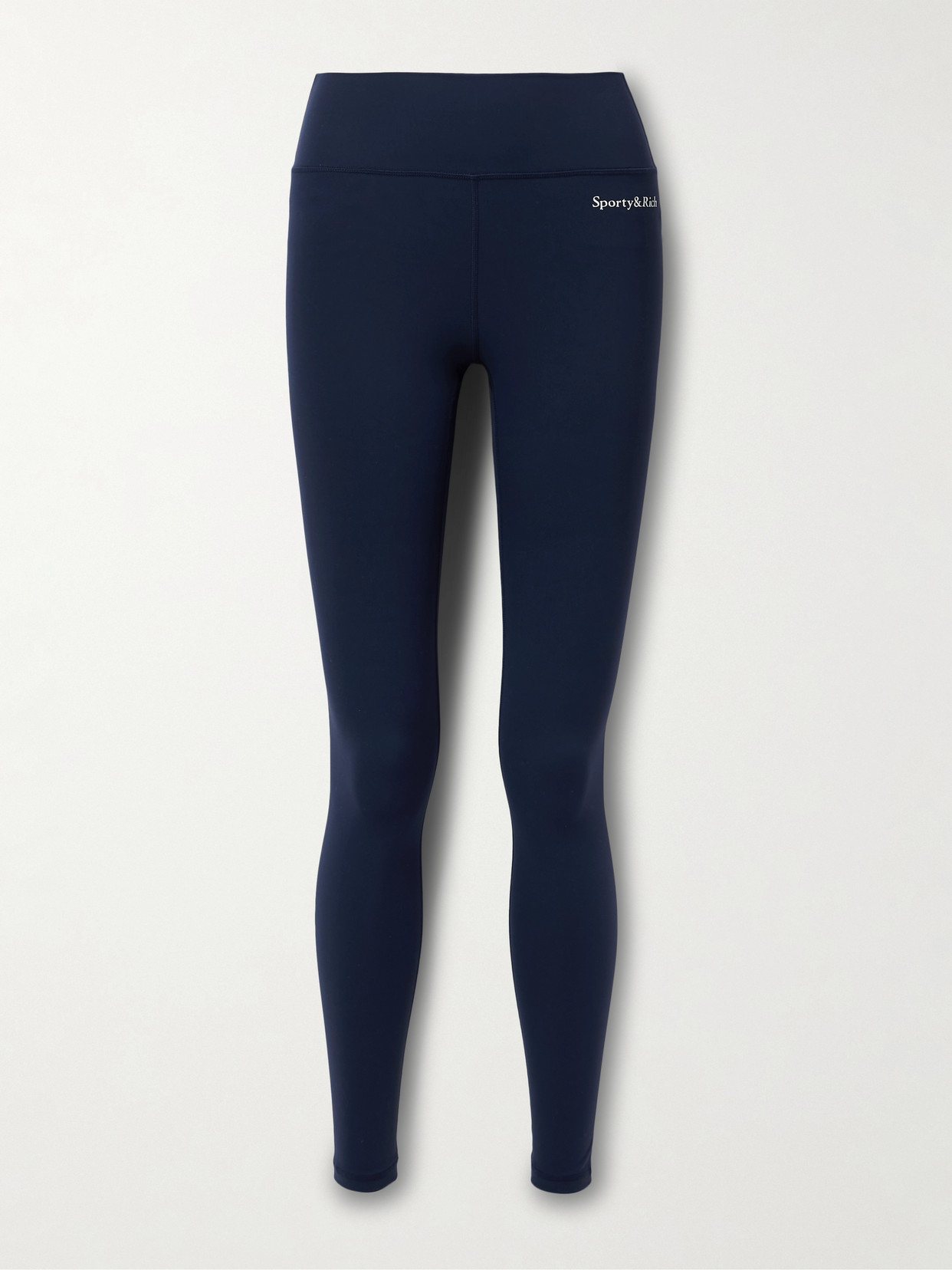 Sporty & Rich - Printed Stretch Leggings - Blue