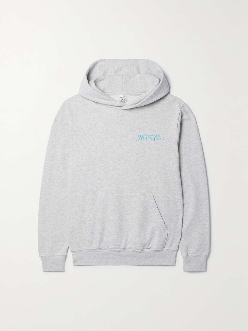 Sporty & Rich Rizzoli Printed Cotton-jersey Hoodie