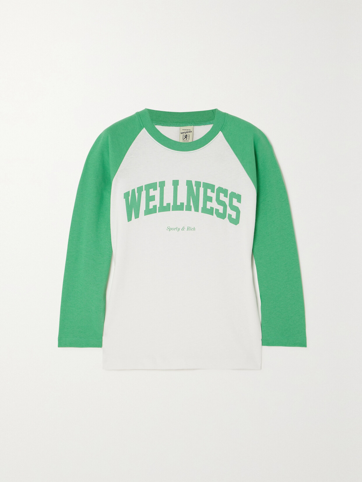 Sporty & Rich Wellness Ivy Printed Cotton-jersey T-shirt - White