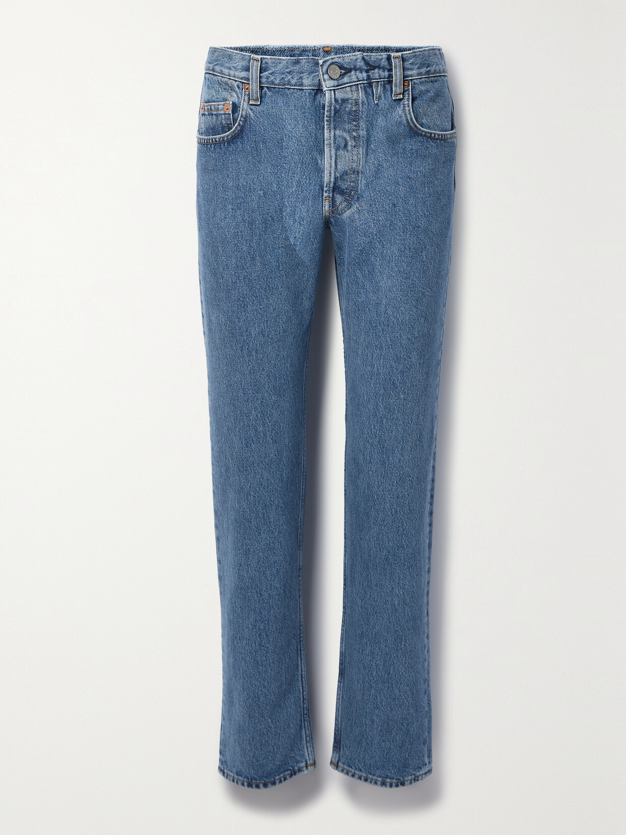 Sporty & Rich High-rise Straight-leg Jeans - Blue