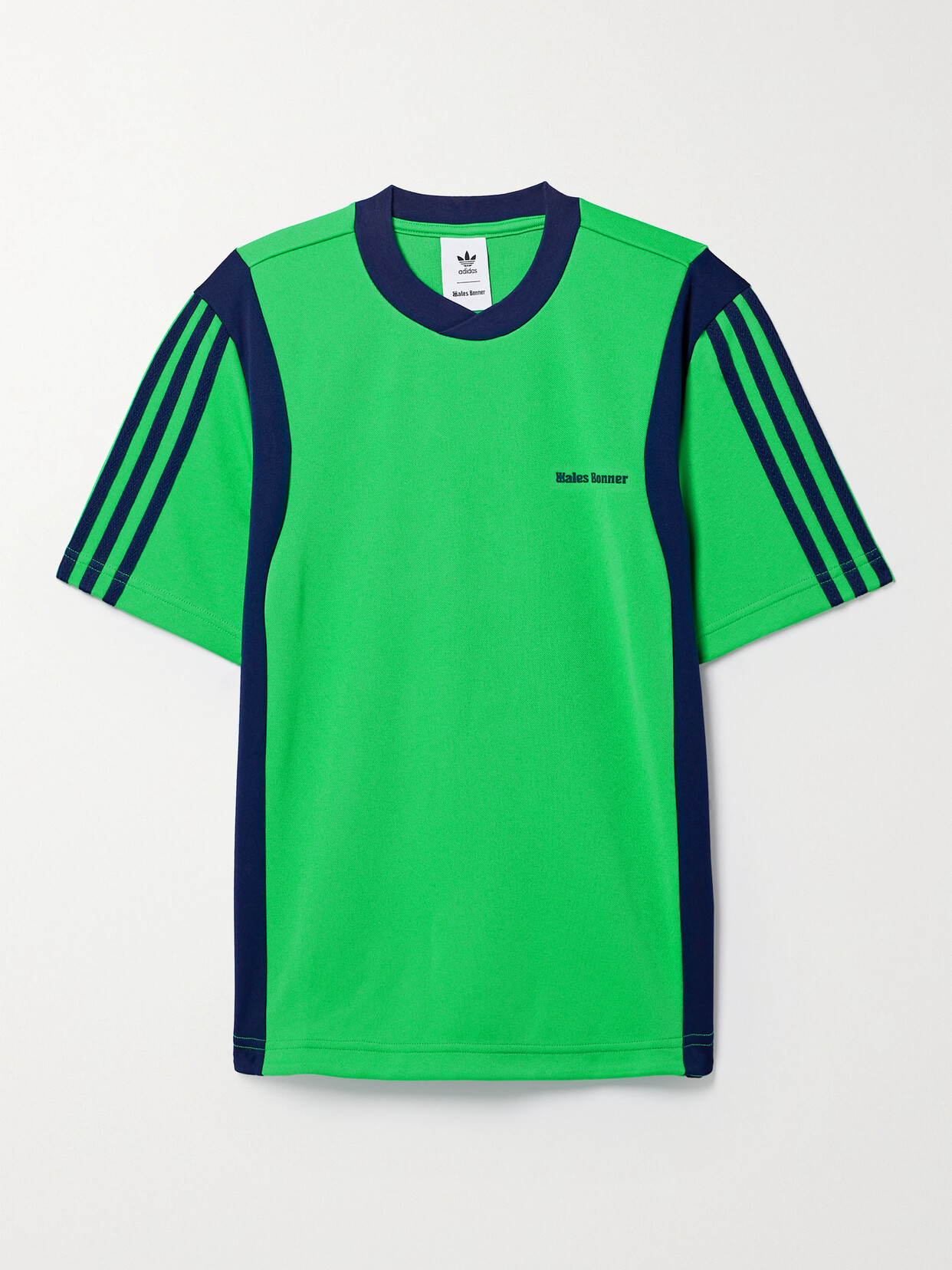 adidas Originals - + Wales Bonner Striped Recycled-jersey Piqué T-shirt - Green