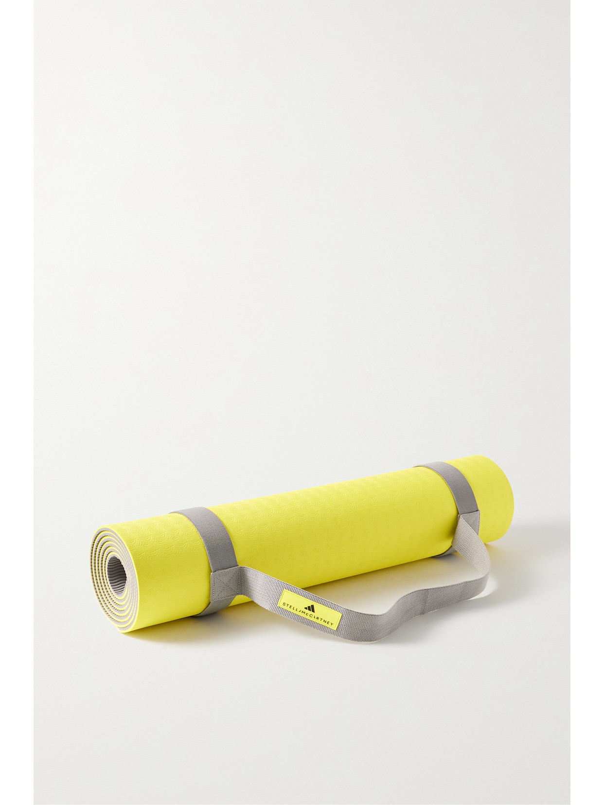 Adidas By Stella Mccartney Rubber Yoga Mat In Yellow