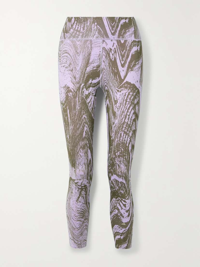 adidas by Stella McCartney Truepurpose Optime Printed Recycled-stretch Jersey 7/8 Leggings