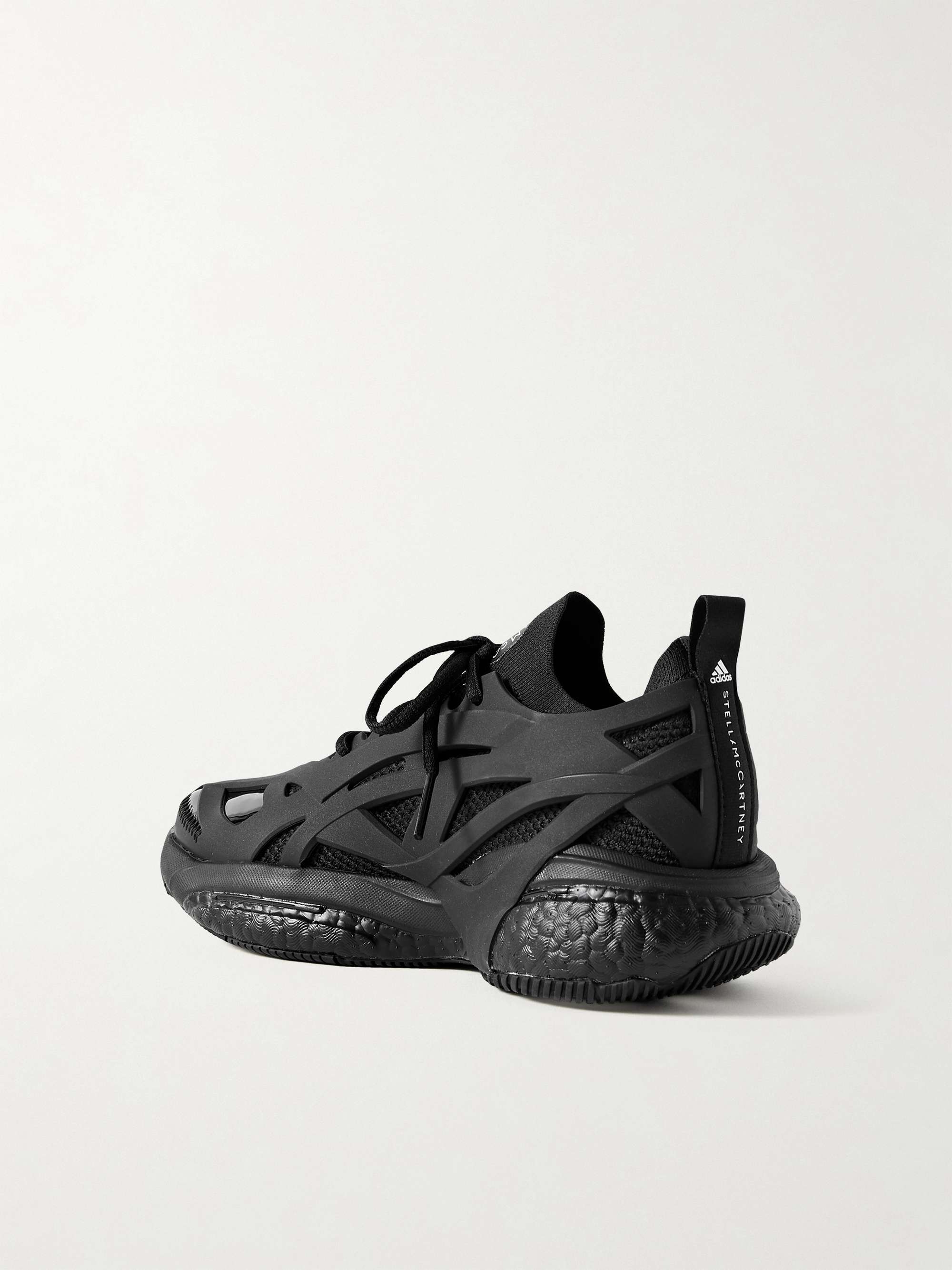 ADIDAS BY STELLA MCCARTNEY Solarglide Primeknit and rubber sneakers