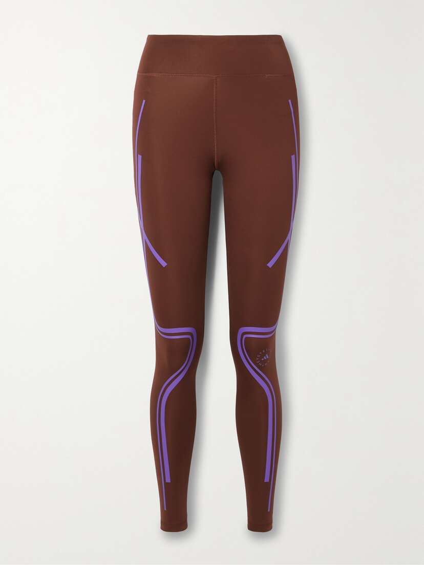 adidas by Stella McCartney Truepace Printed Stretch Recycled Leggings