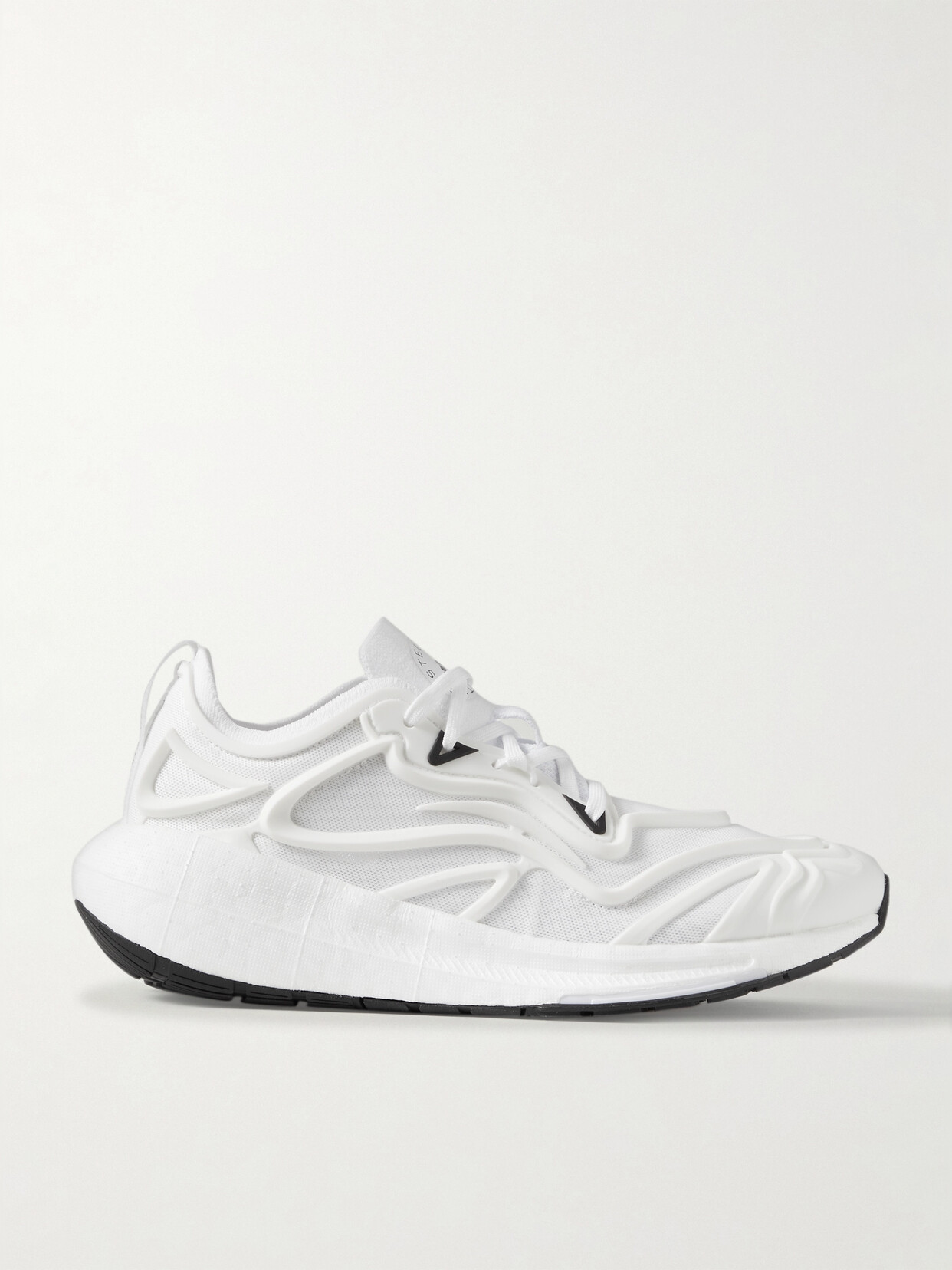 Shop Adidas By Stella Mccartney Ultraboost Speed Rubber And Mesh Sneakers In White