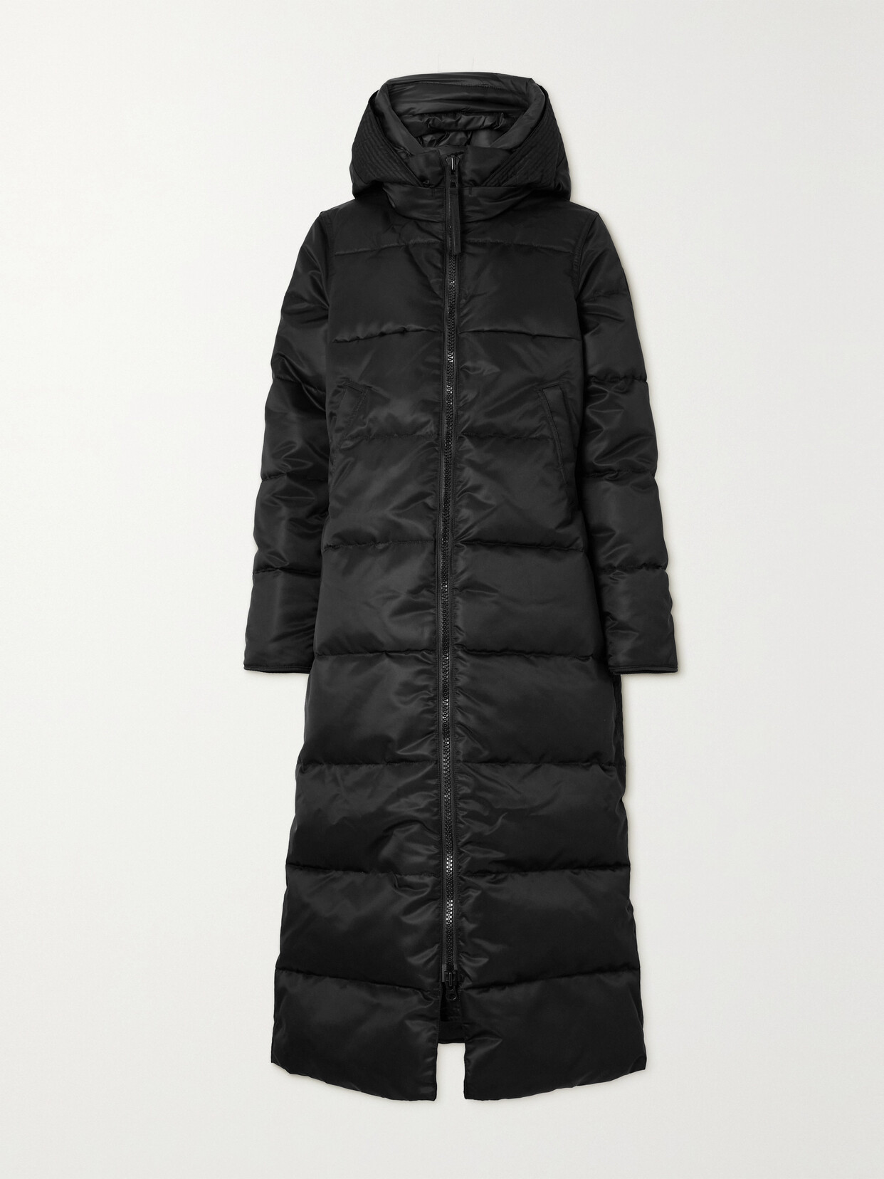 Shop Canada Goose Mystique Nylon Quilted Down Coat In Black