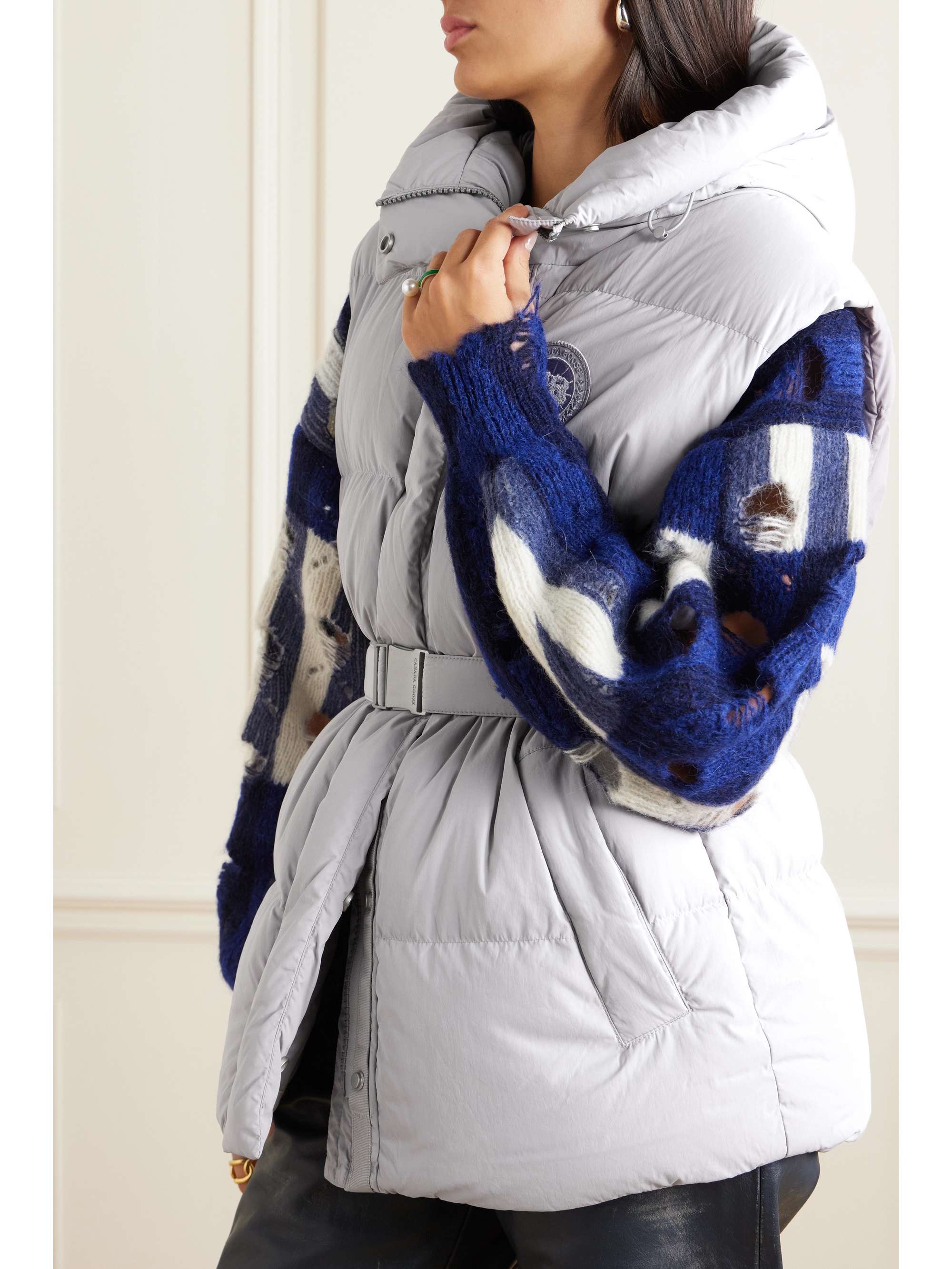 CANADA GOOSE Rayla hooded belted quilted EnduraLuxe down vest