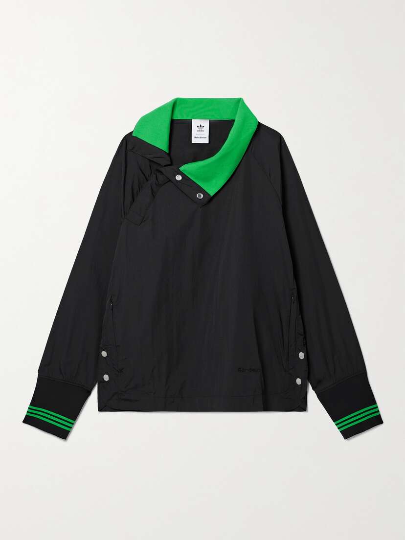 adidas Originals + Wales Bonner Ribbed Knit-trimmed Recycled-shell Top