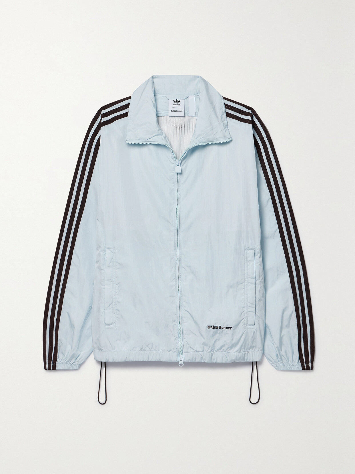 Adidas Originals + Wales Bonner Embroidered Recycled-shell Jacket - Blue