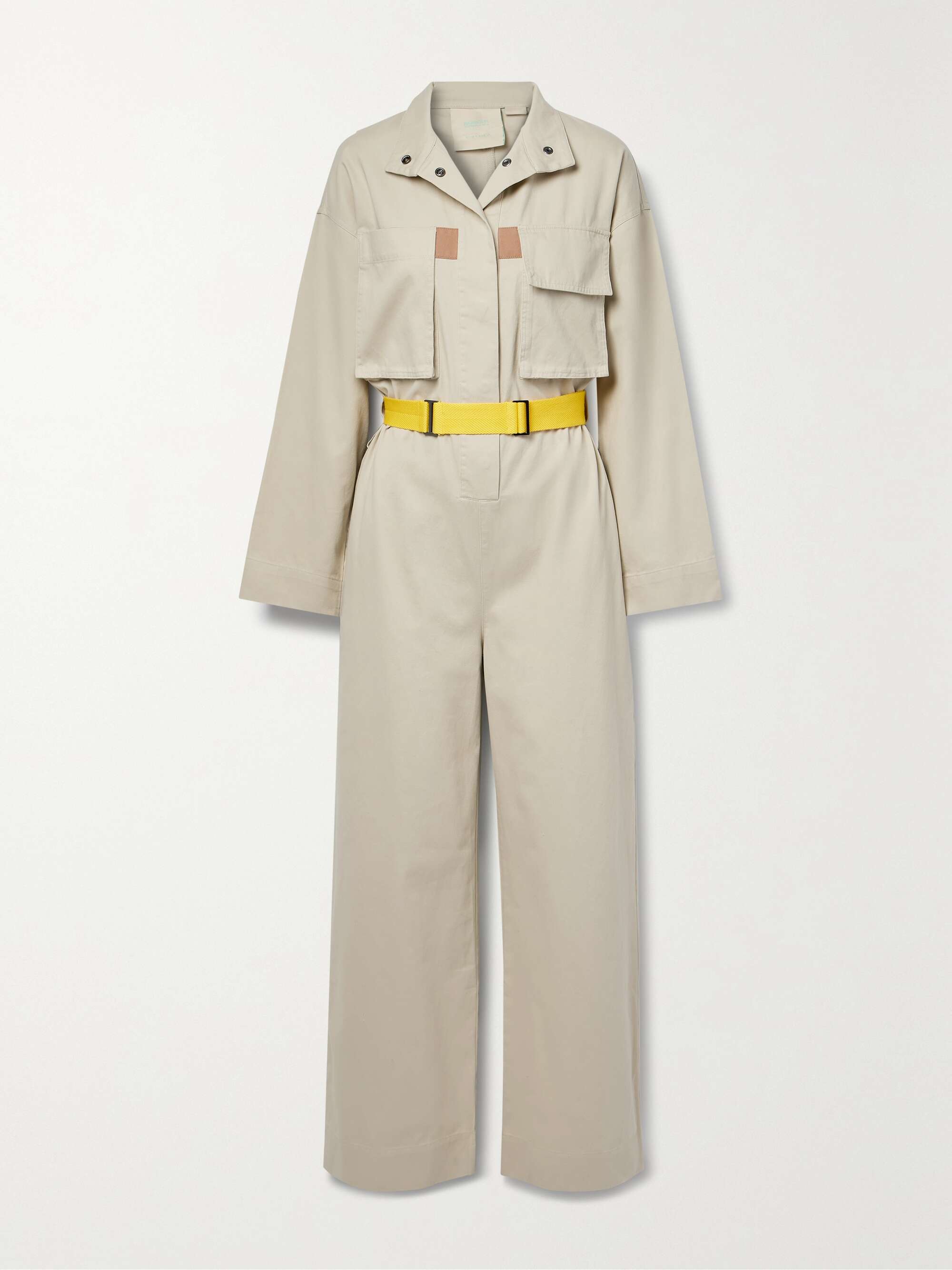 BARBOUR + Roksanda Grace belted cotton-twill jumpsuit | NET-A-PORTER