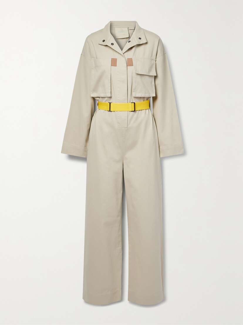 Barbour + Roksanda Grace Belted Cotton-twill Jumpsuit